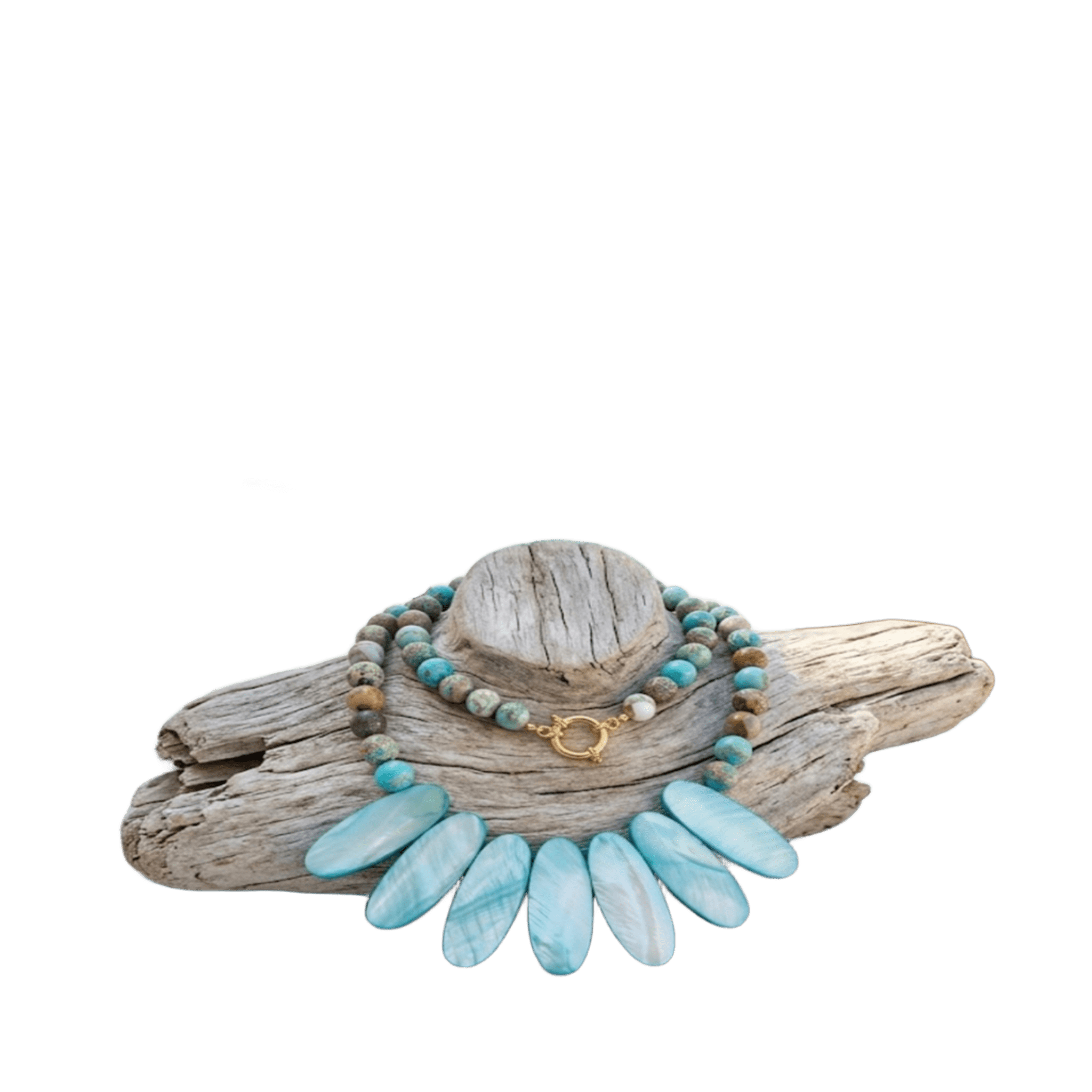 Collar de piedras naturales artesanal